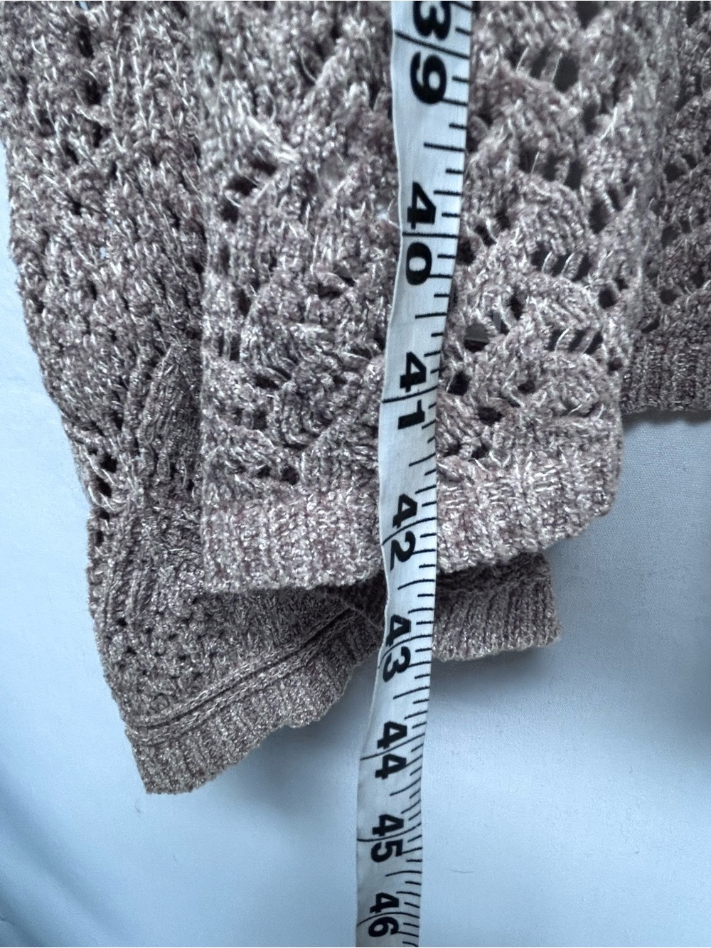 Open-Front Long Knit Cardigan Sweater XL - Picture 7 of 8